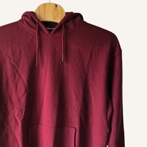 DIXXON FLANNEL CO Mens Burgundy Hoodie Fleece Ground Up Customs Size 2XL